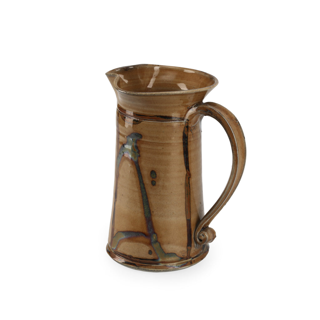 Brown Ceramic Pitcher (A+D)