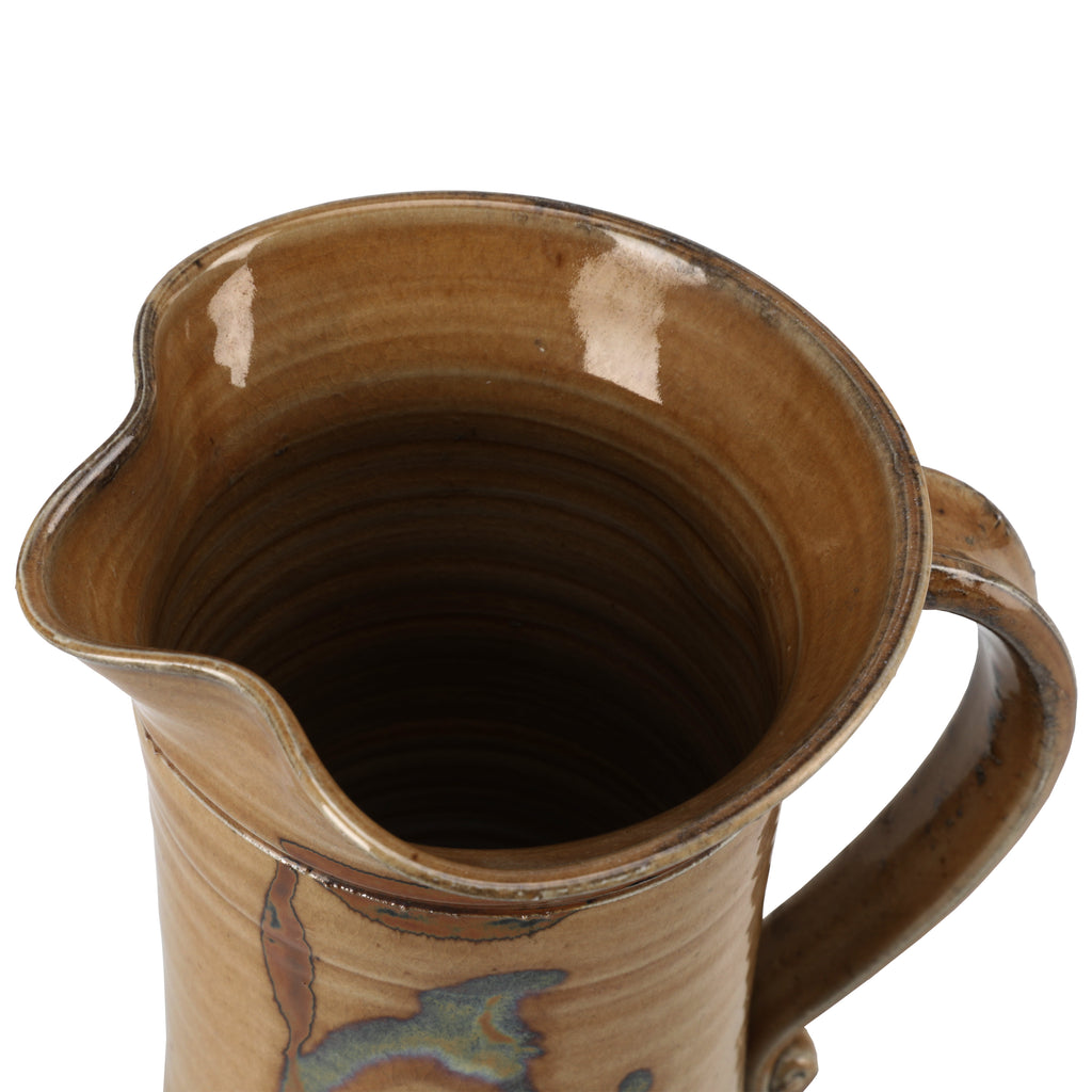 Brown Ceramic Pitcher (A+D)