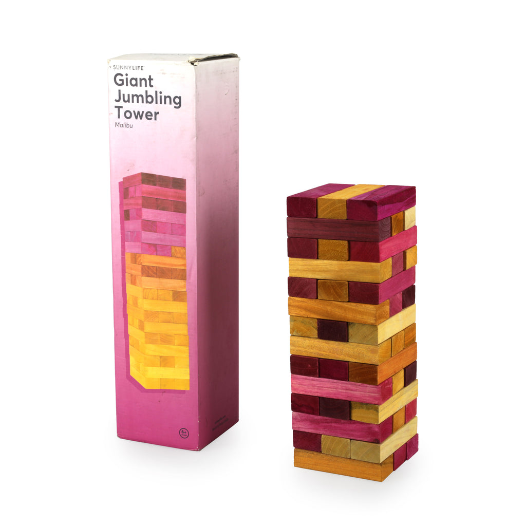 Pink and Wood Jenga (A+D)