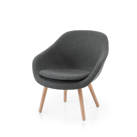 Grey Heather Modern Lounge Chair