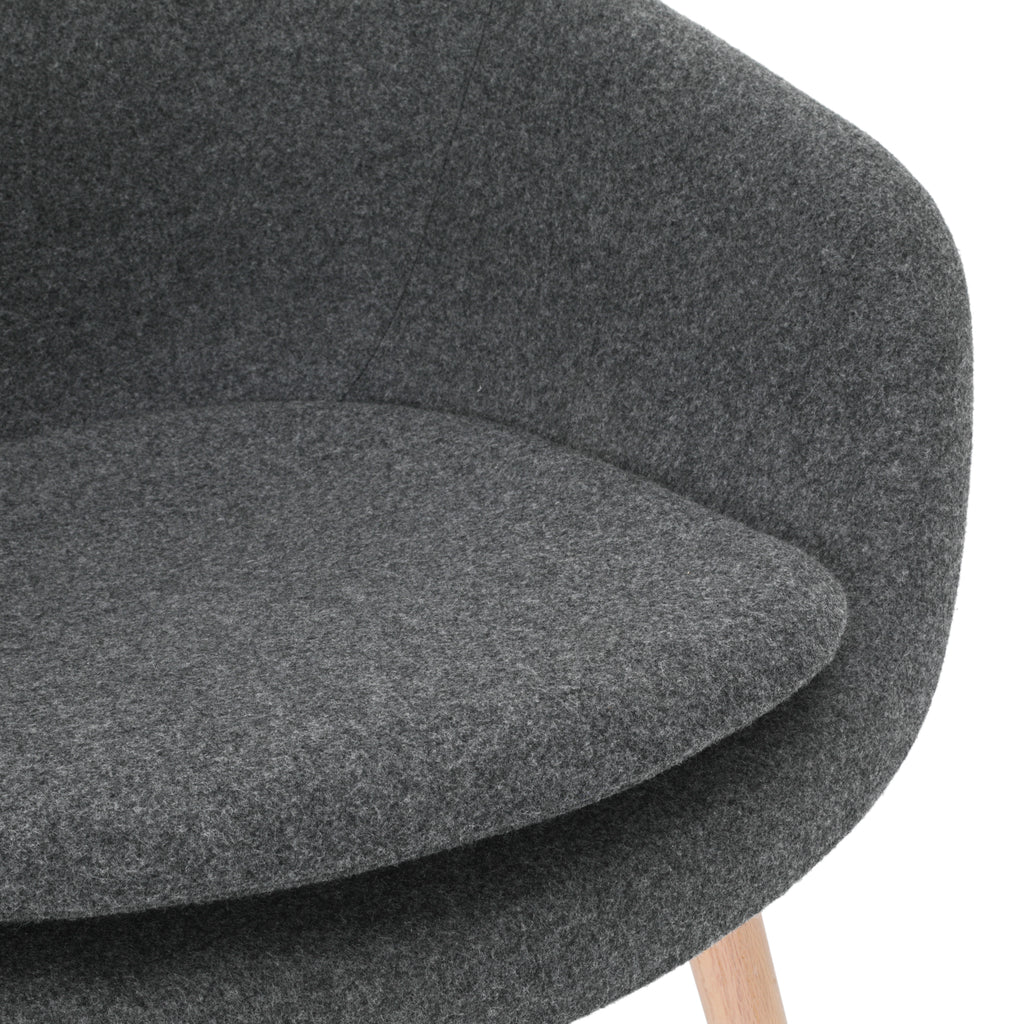 Grey Heather Modern Lounge Chair