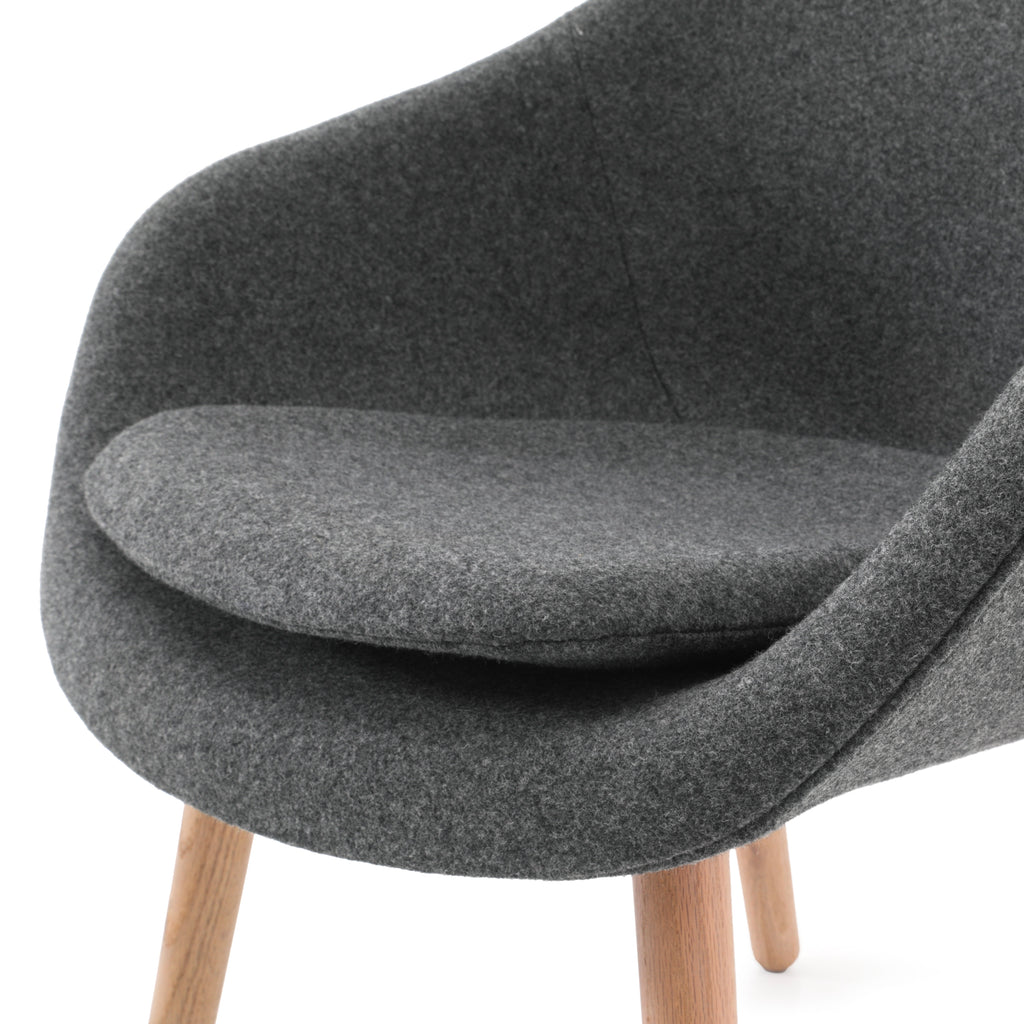 Grey Heather Modern Lounge Chair