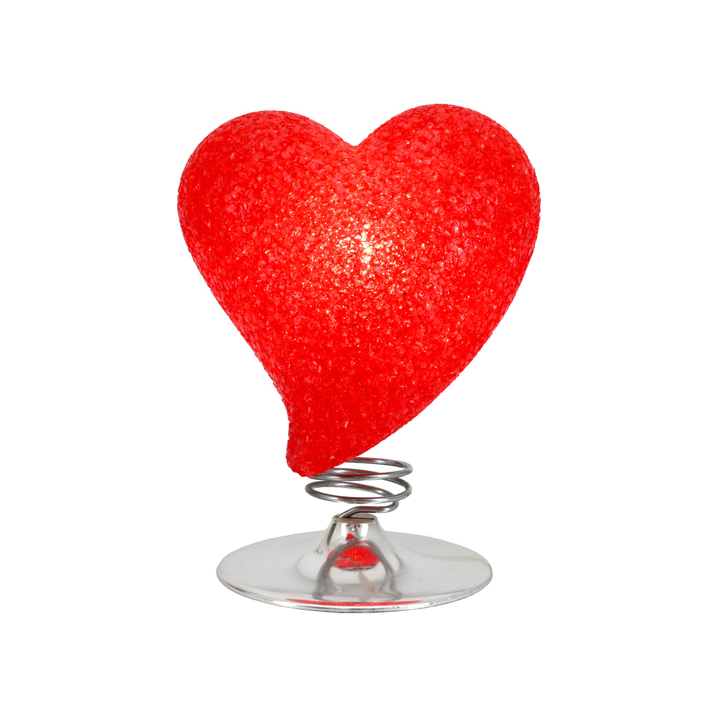 Red Heart Table Lamp