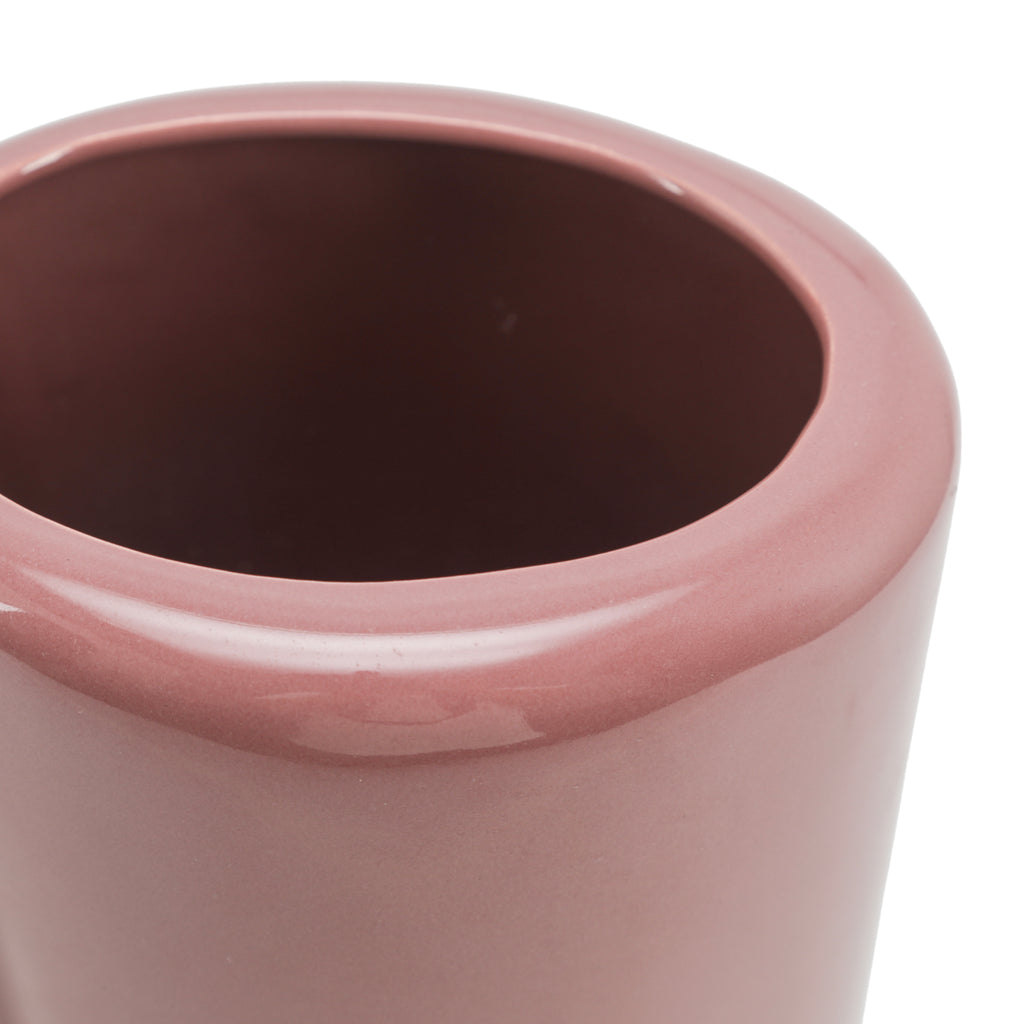 Mauve Deco Cylinder Vase