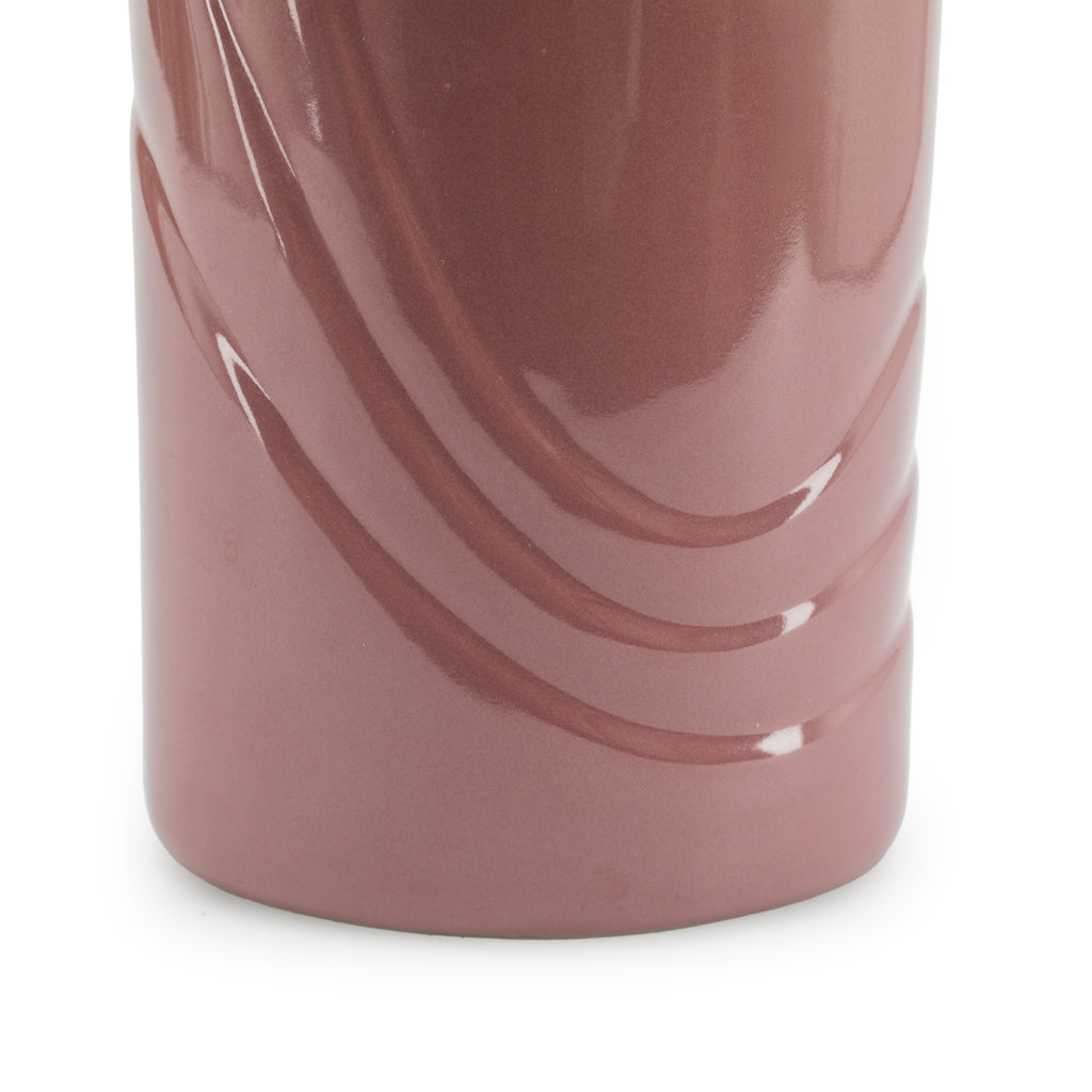 Mauve Deco Cylinder Vase