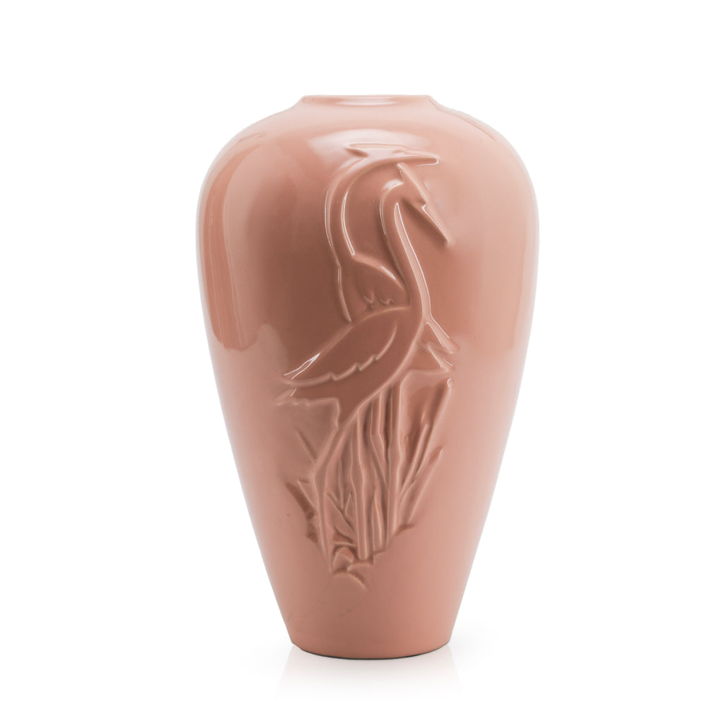 Pink Heron Vase