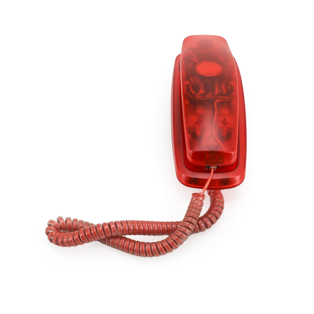 Clear Red Acrylic Phone