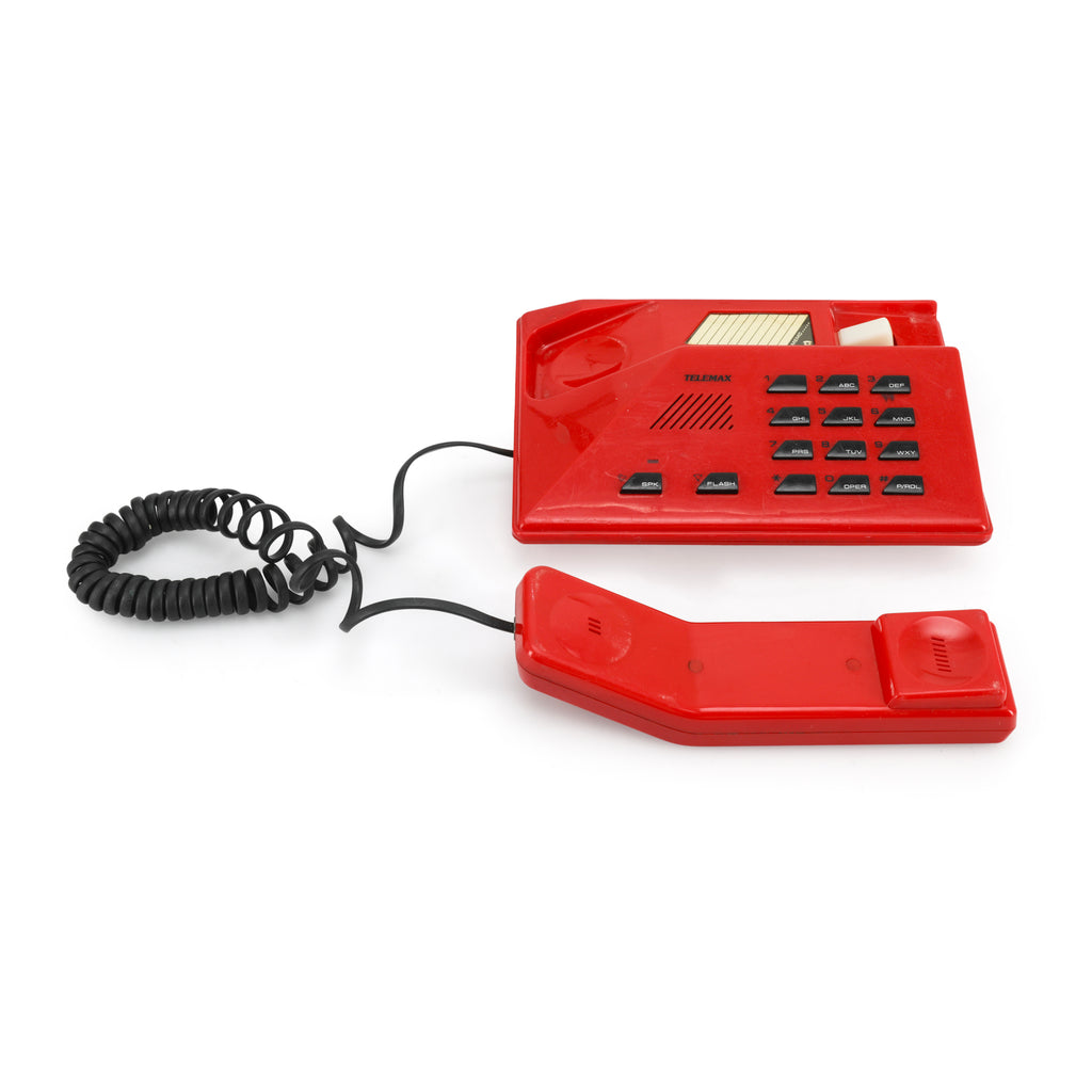 Vintage Red / Black Telemax Phone