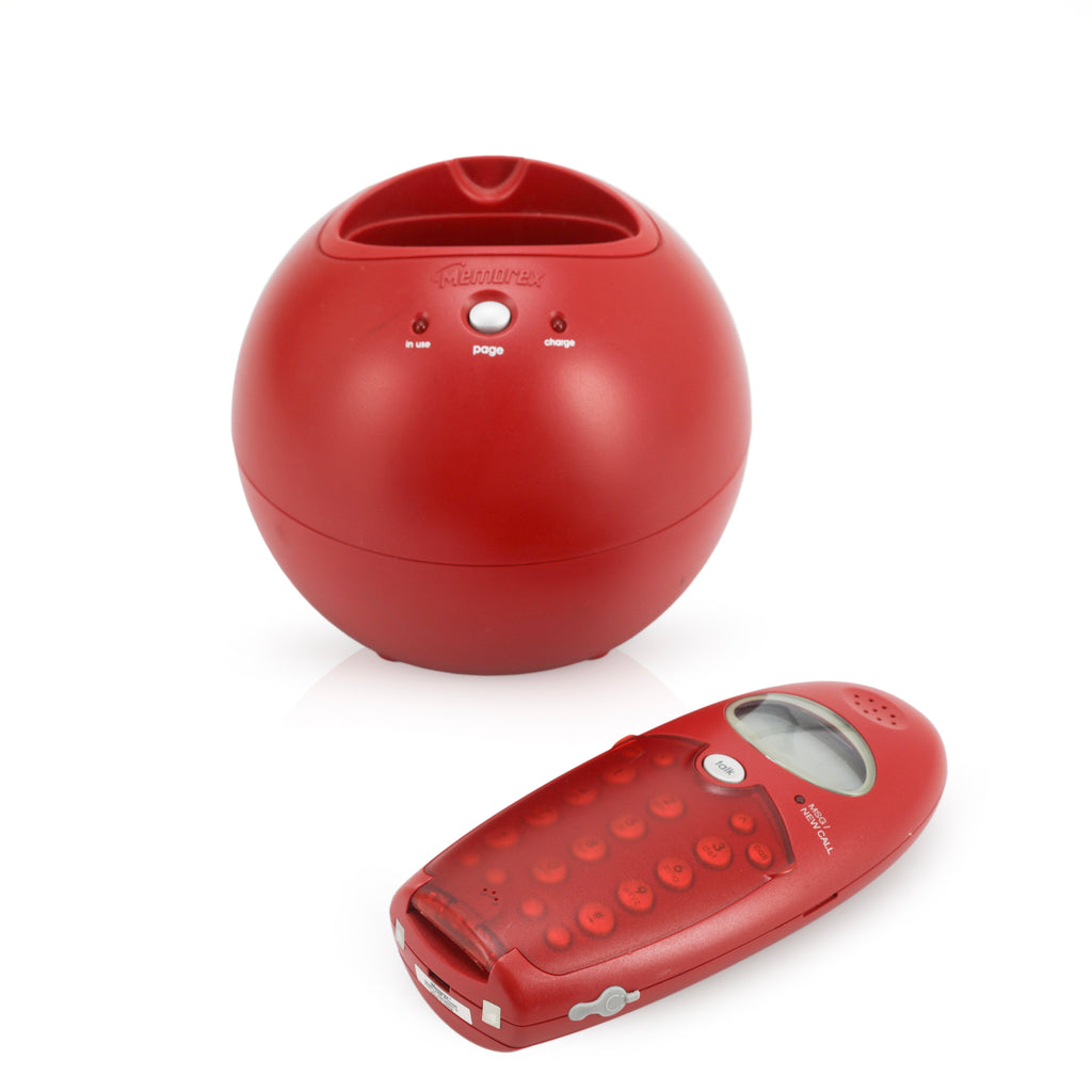 Memorex Red Phone with Sphere Base