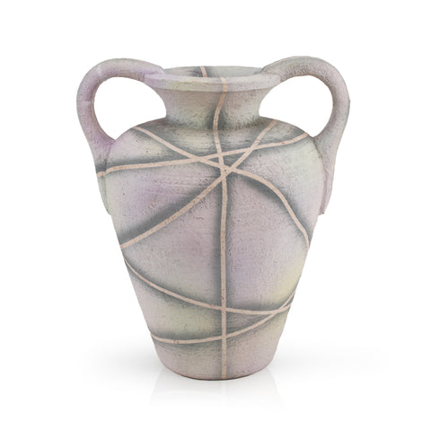 Large Multi-Color Ceramic Vase