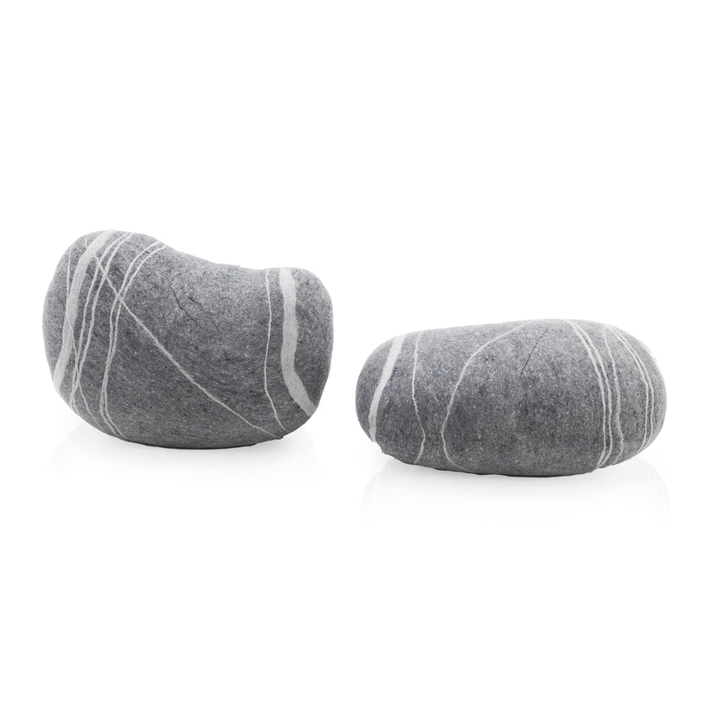 Grey Pebble Heavy Pillow