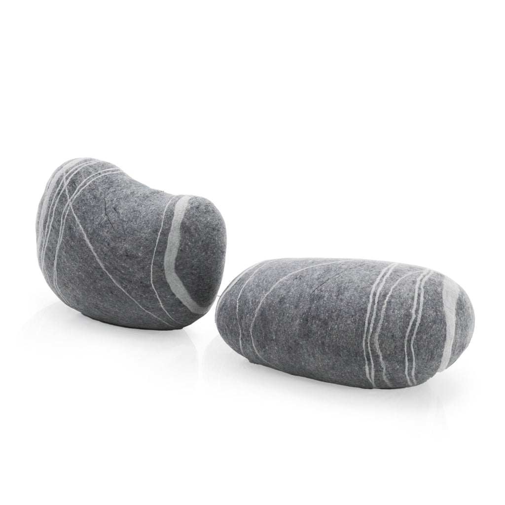 Grey Pebble Heavy Pillow