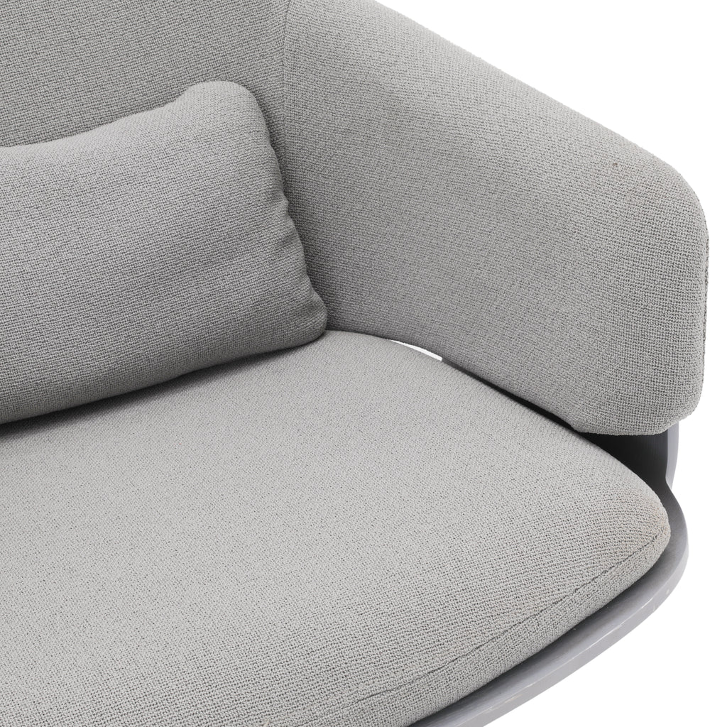 Grey Modern Swivel Armchair