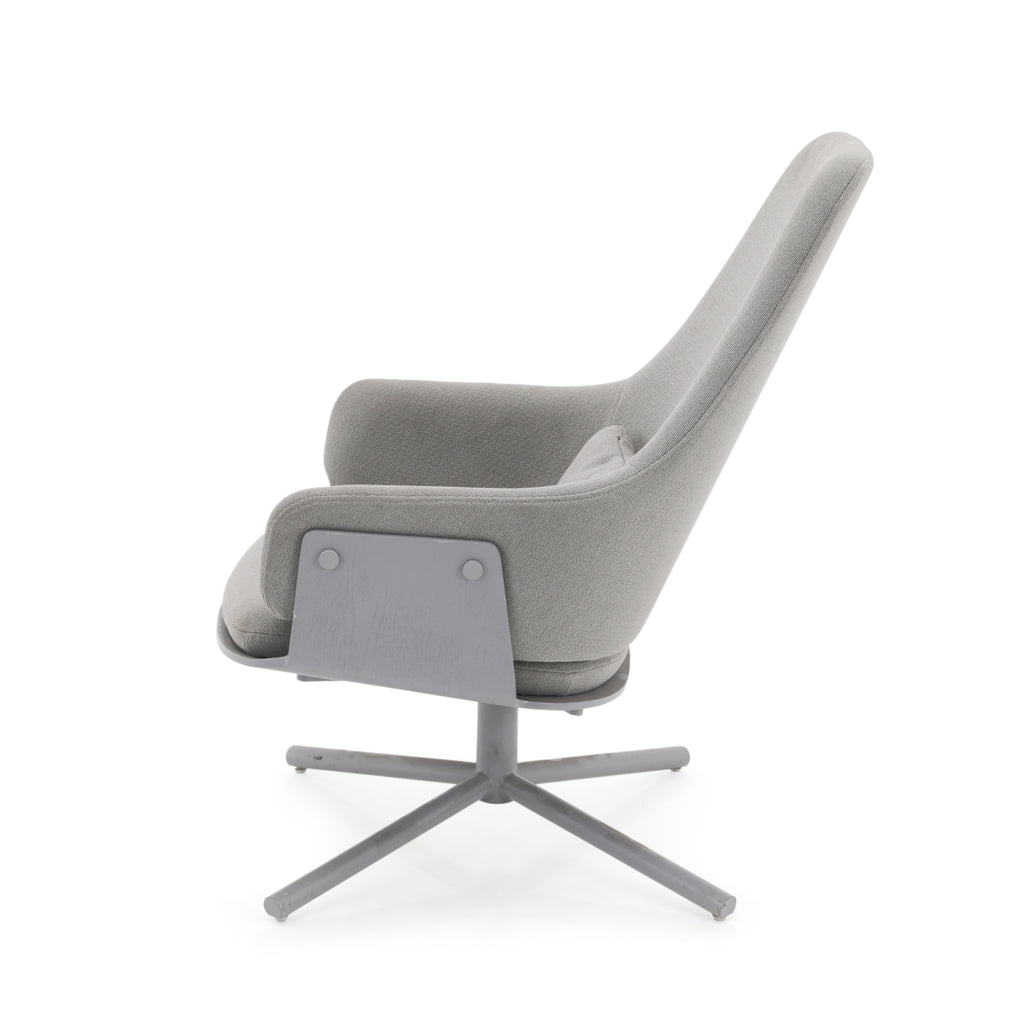 Grey Modern Swivel Armchair