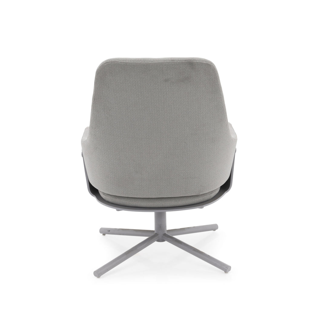 Grey Modern Swivel Armchair