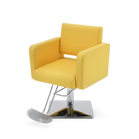 Yellow Vinyl Salon Chair