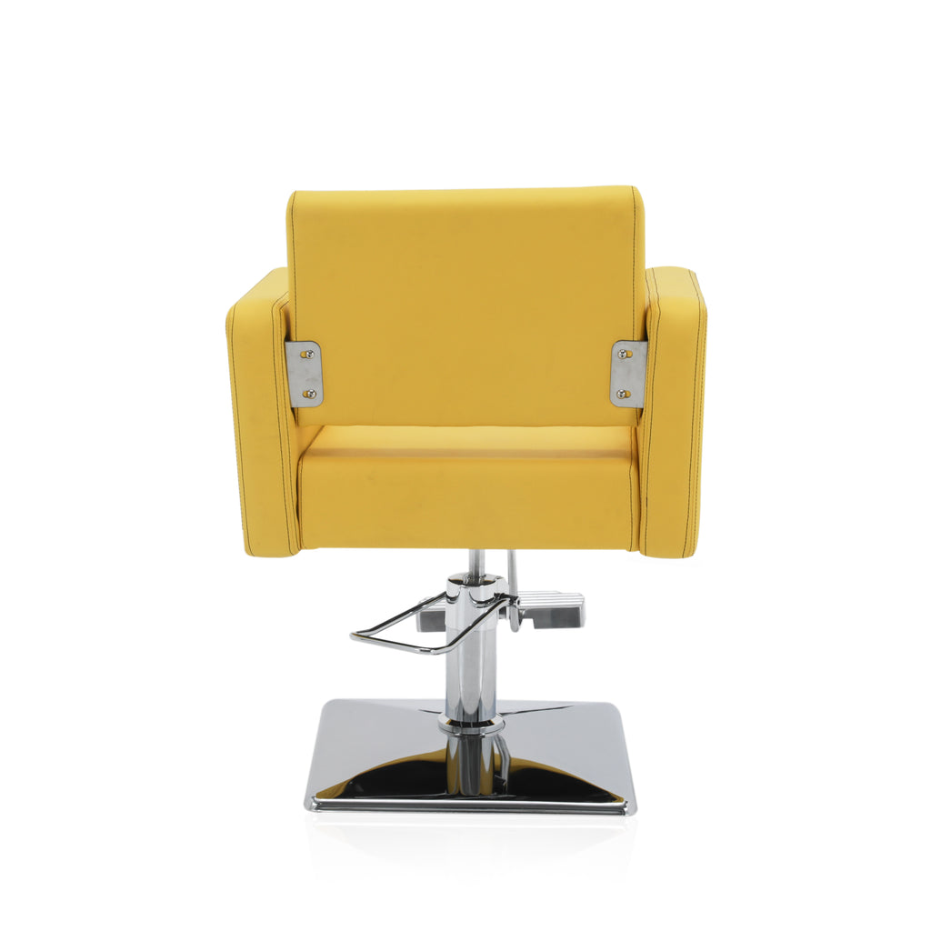 Yellow Vinyl Salon Chair