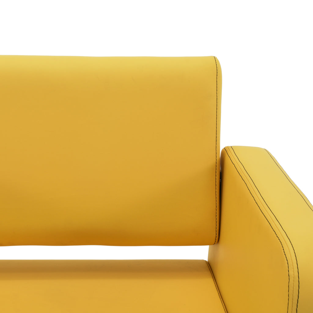 Yellow Vinyl Salon Chair