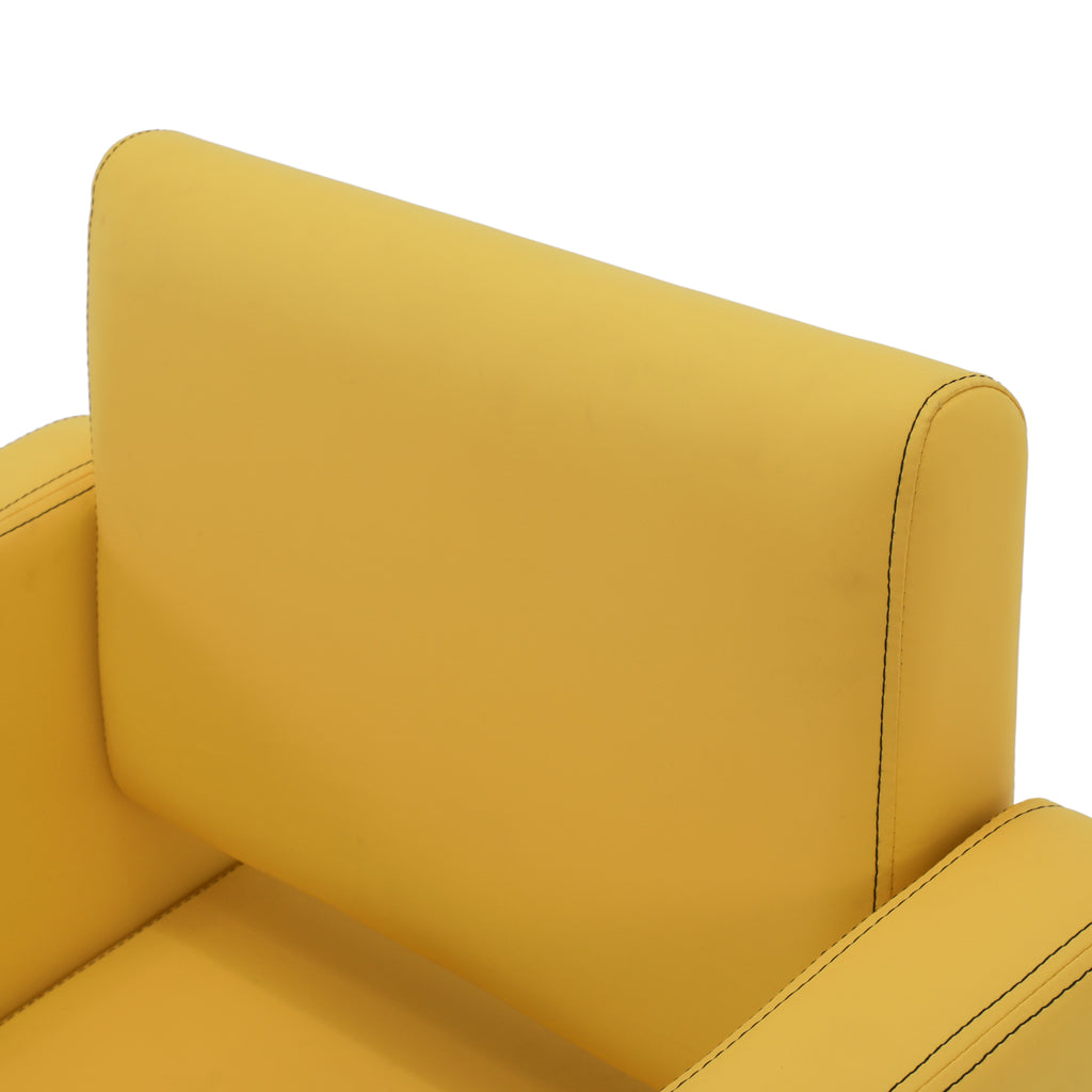 Yellow Vinyl Salon Chair