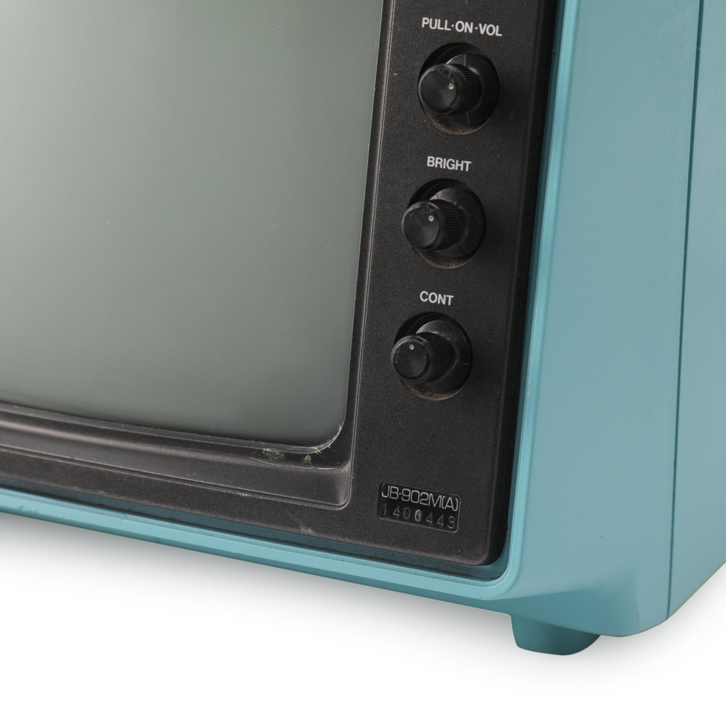 Light Blue NEC Character Small Display Television