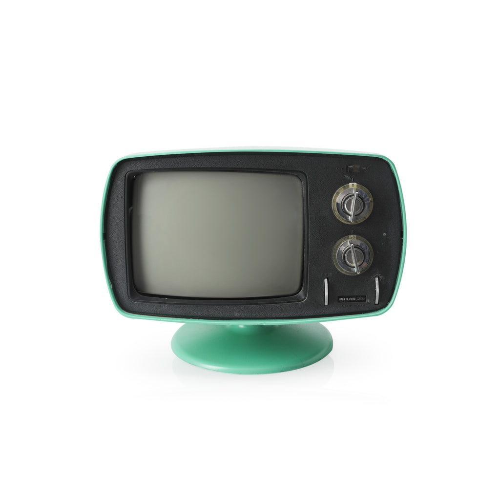 Mint Green Vintage TV on Tulip Base