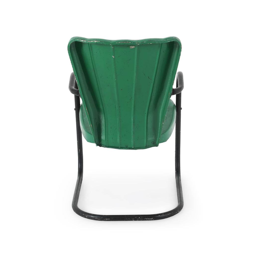 Rustic Green And Black Outdoor Chair