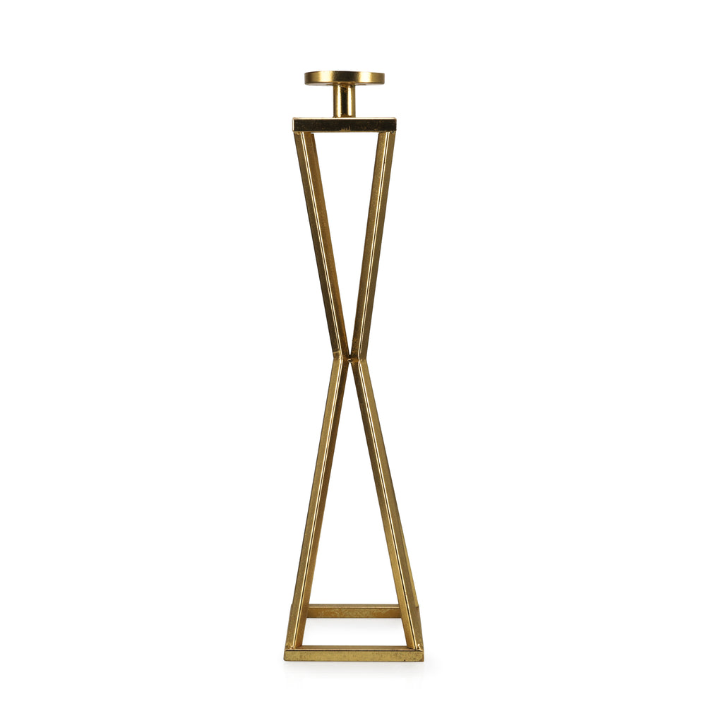 Gold Wire Frame Candle Stand (A+D)