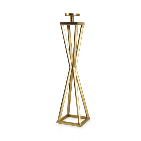 Gold Wire Frame Candle Stand (A+D)