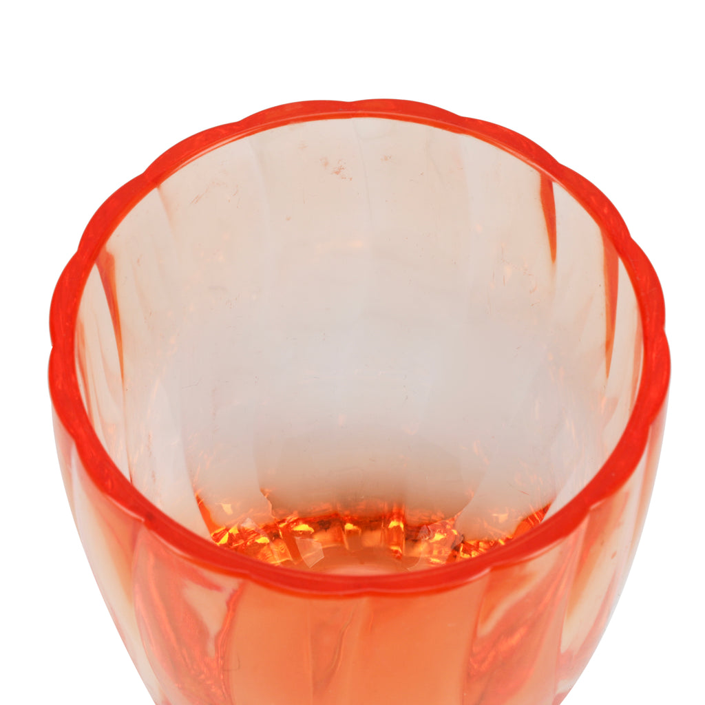 Orange Short Plastic Cup