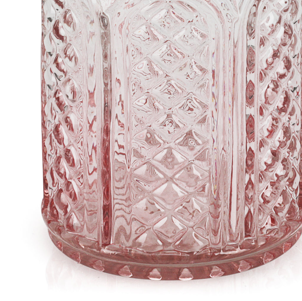 Short Pink Ombre Decanter / Vase #3