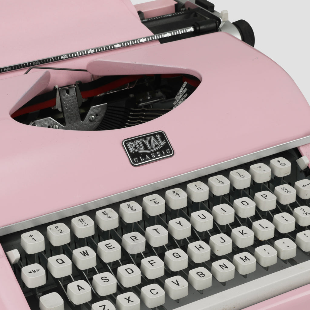 Pink Royal Typewriter