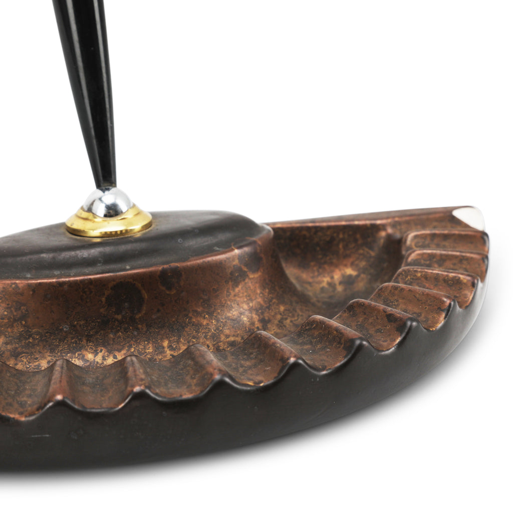 Bronze Half Shell Ashtray / Pen Holder