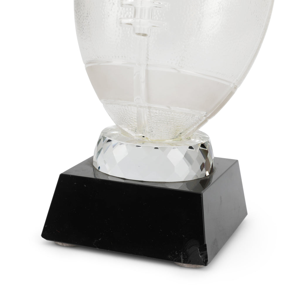 Acrylic Football on Black Base