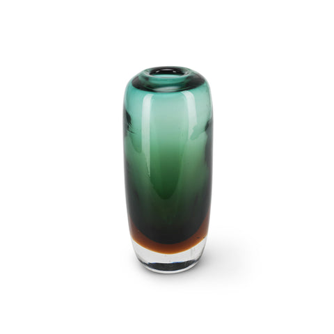 Green Glass Cylinder Vase (A+D)