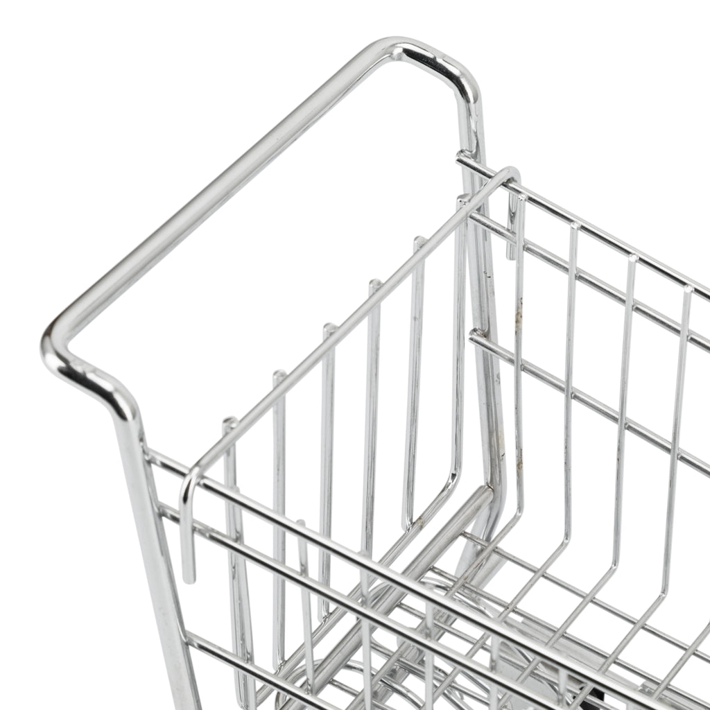 Miniature Chrome Shopping Cart / Office Tray