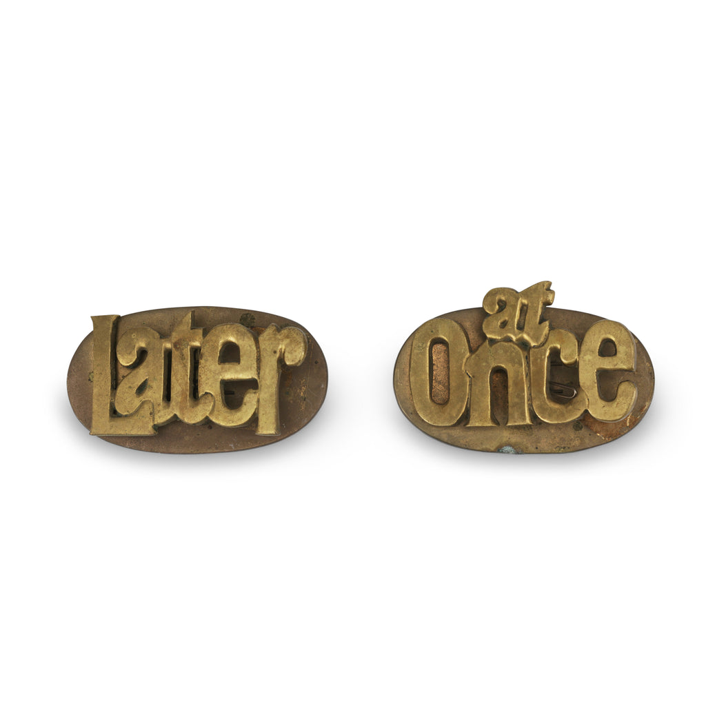 Bronze Later / At Once Clips (Pair)
