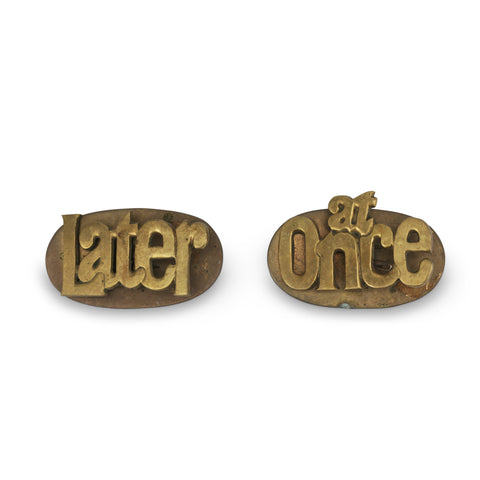 Bronze Later / At Once Clips (Pair)