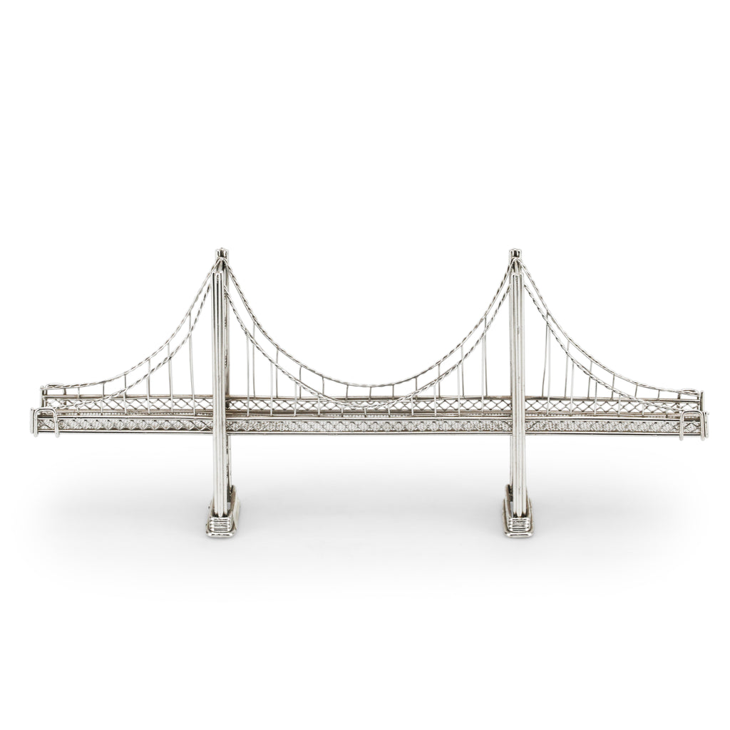 Silver Miniature Suspension Bridge