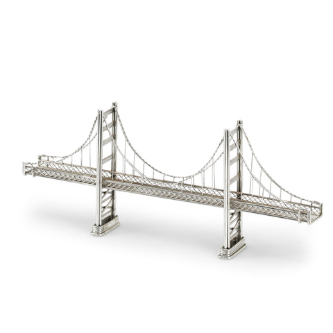 Silver Miniature Suspension Bridge
