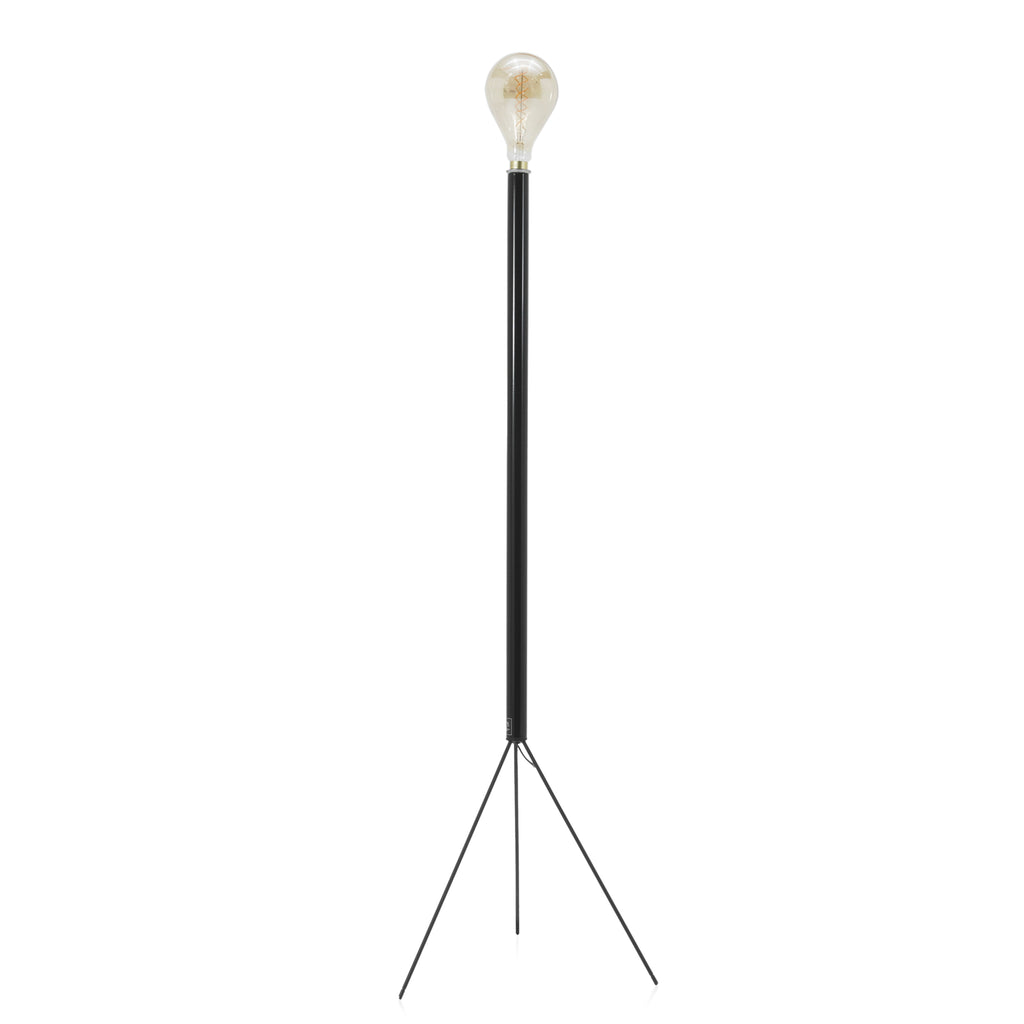 Black Modern Italian Minimalist Tripod Floor Lamp