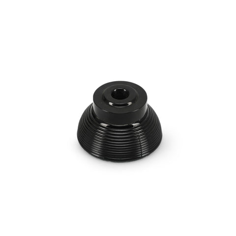 Black Round Ribbed Pen Holder