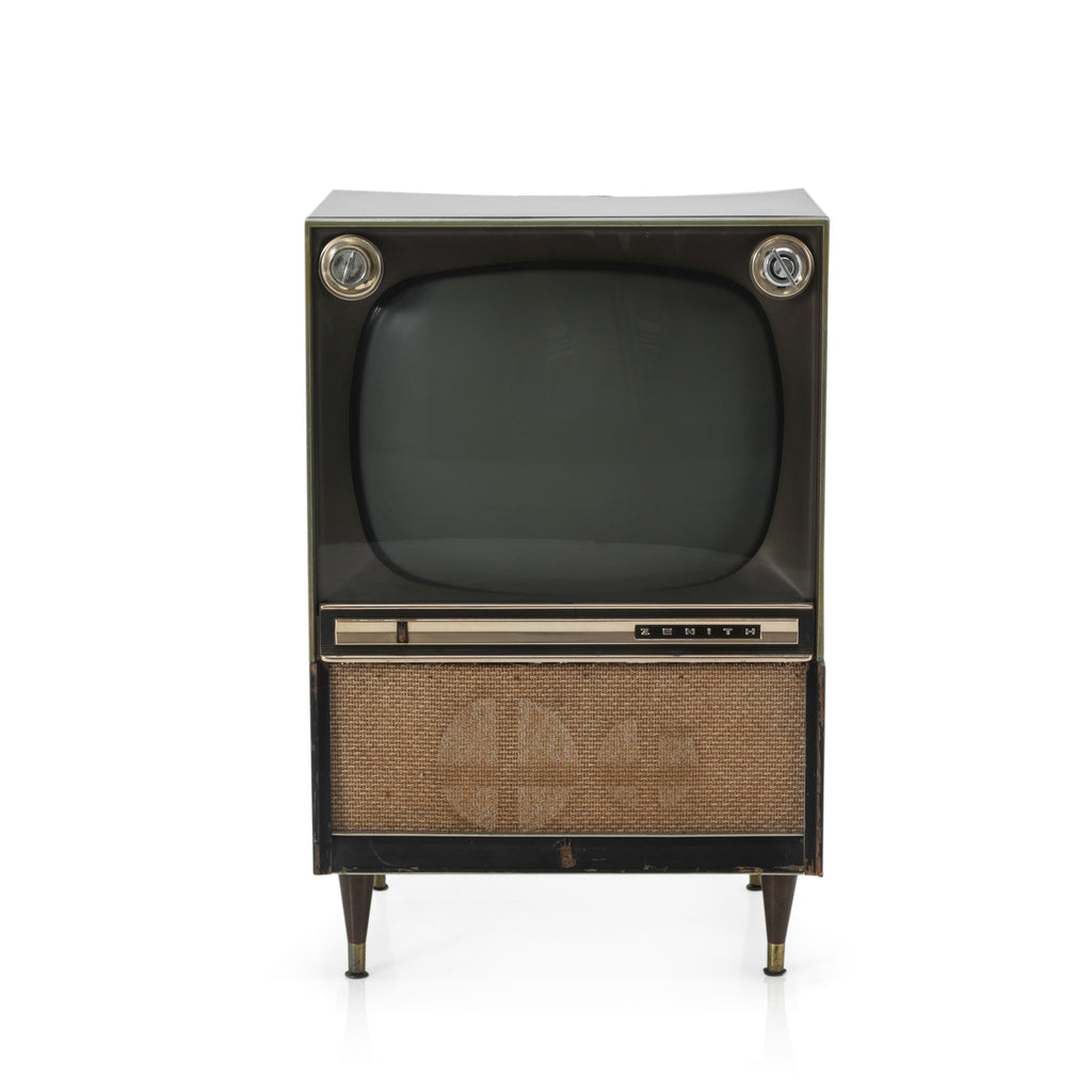 Vintage Zenith TV with Wood Cabinet