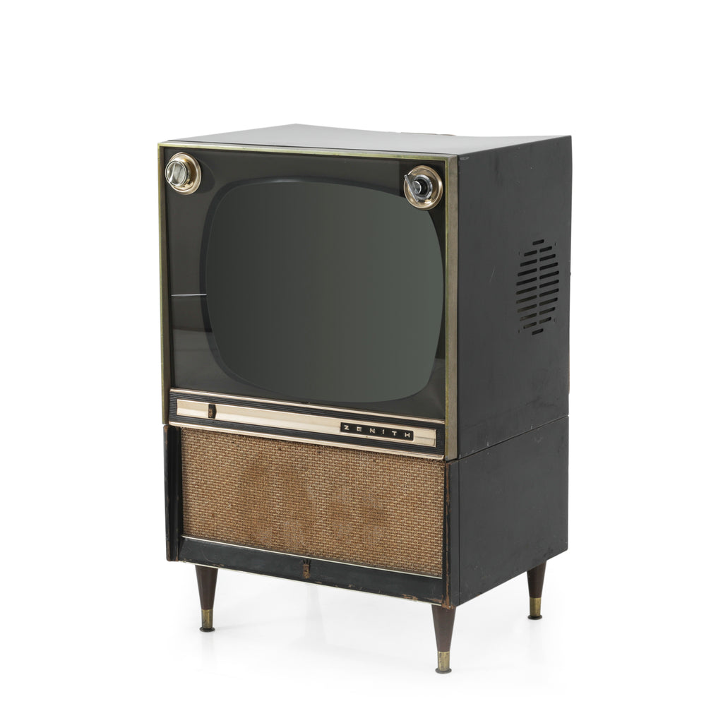 Vintage Zenith TV with Wood Cabinet