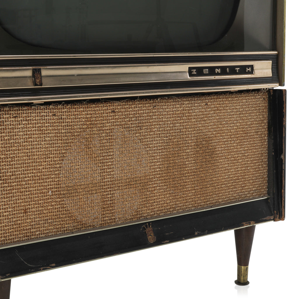 Vintage Zenith TV with Wood Cabinet