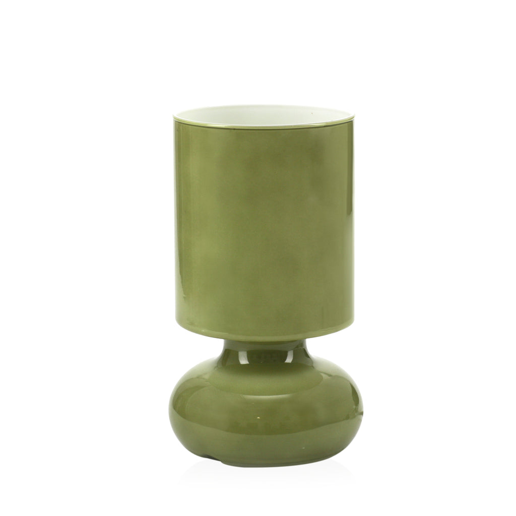 Green Modern Glass Table Lamp