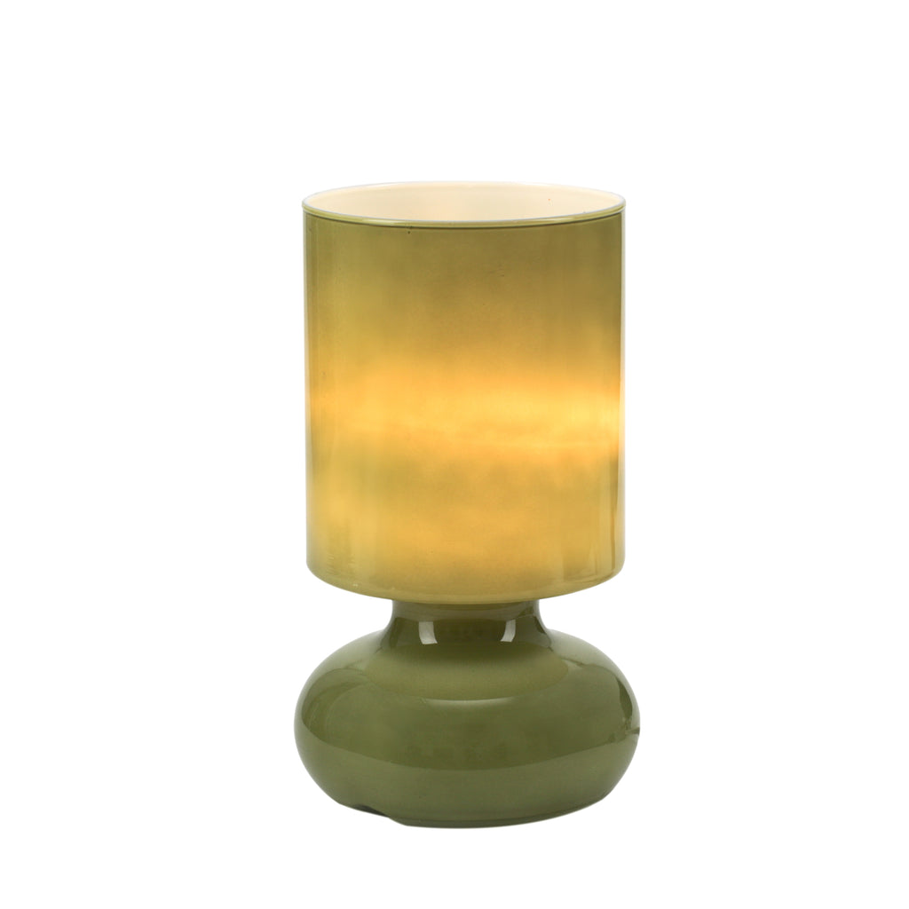 Green Modern Glass Table Lamp