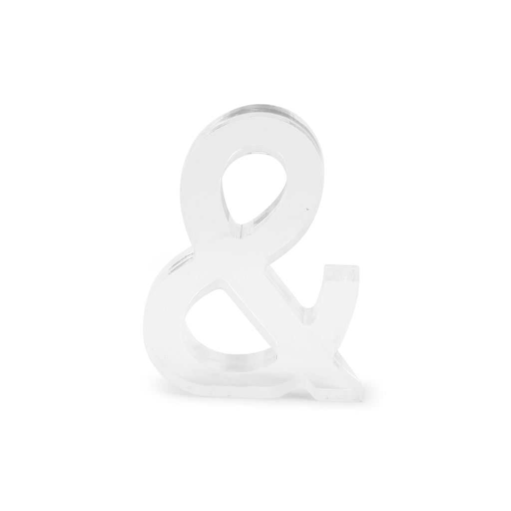 Lucite '&' Sign (A+D)
