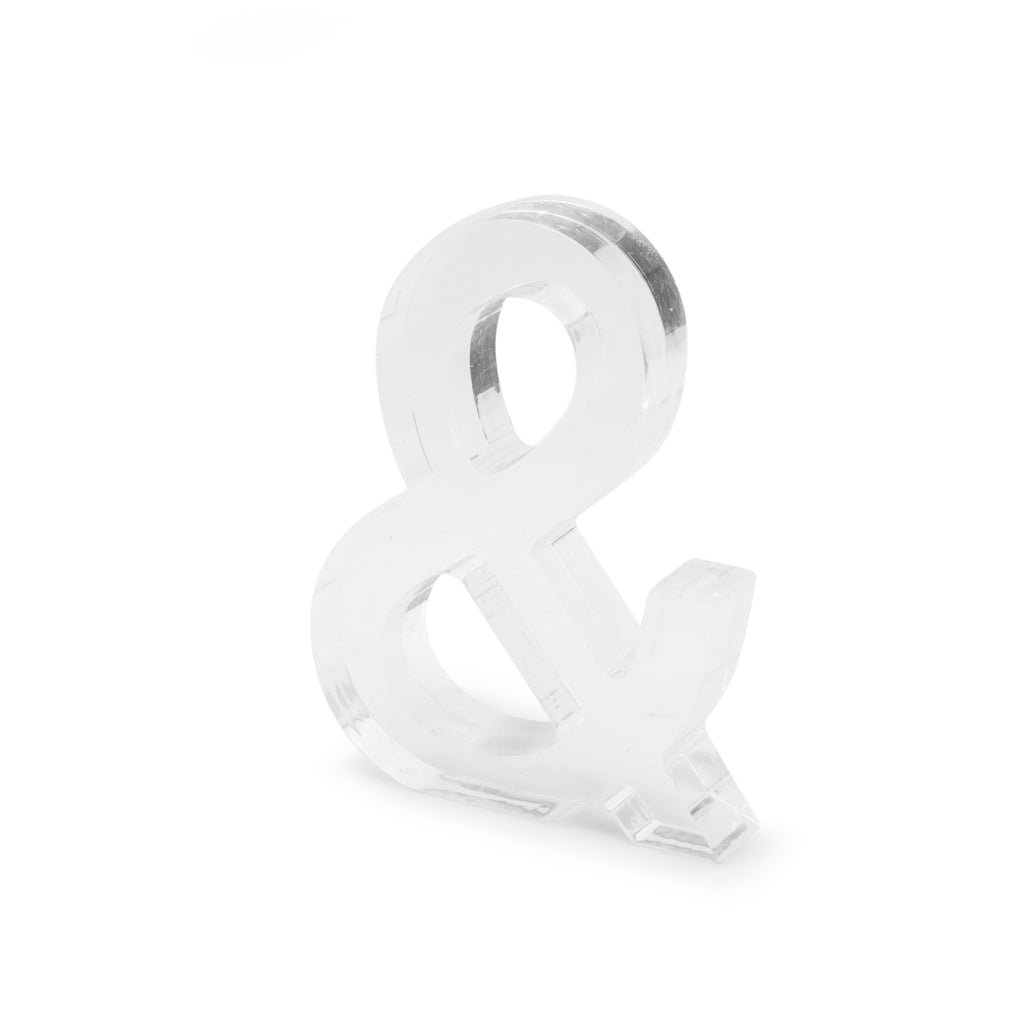 Lucite '&' Sign (A+D)