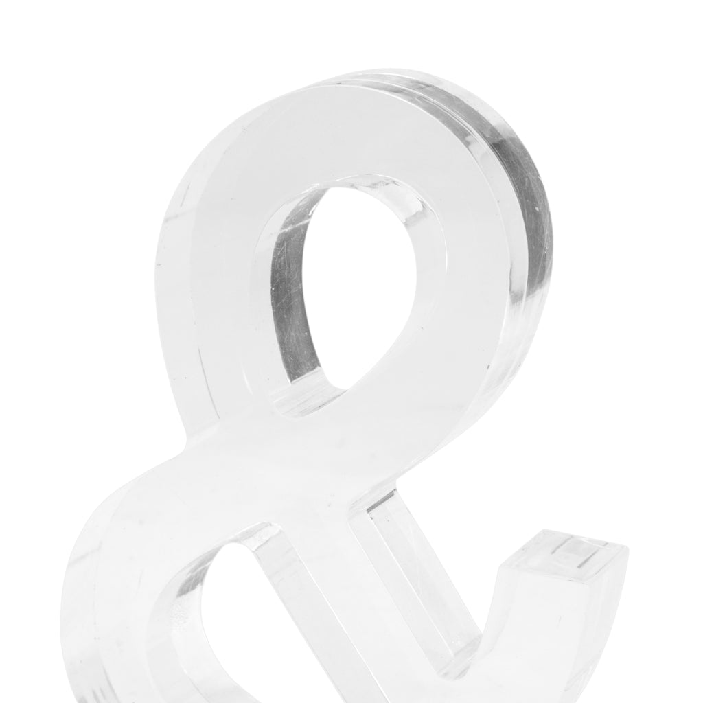 Lucite '&' Sign (A+D)