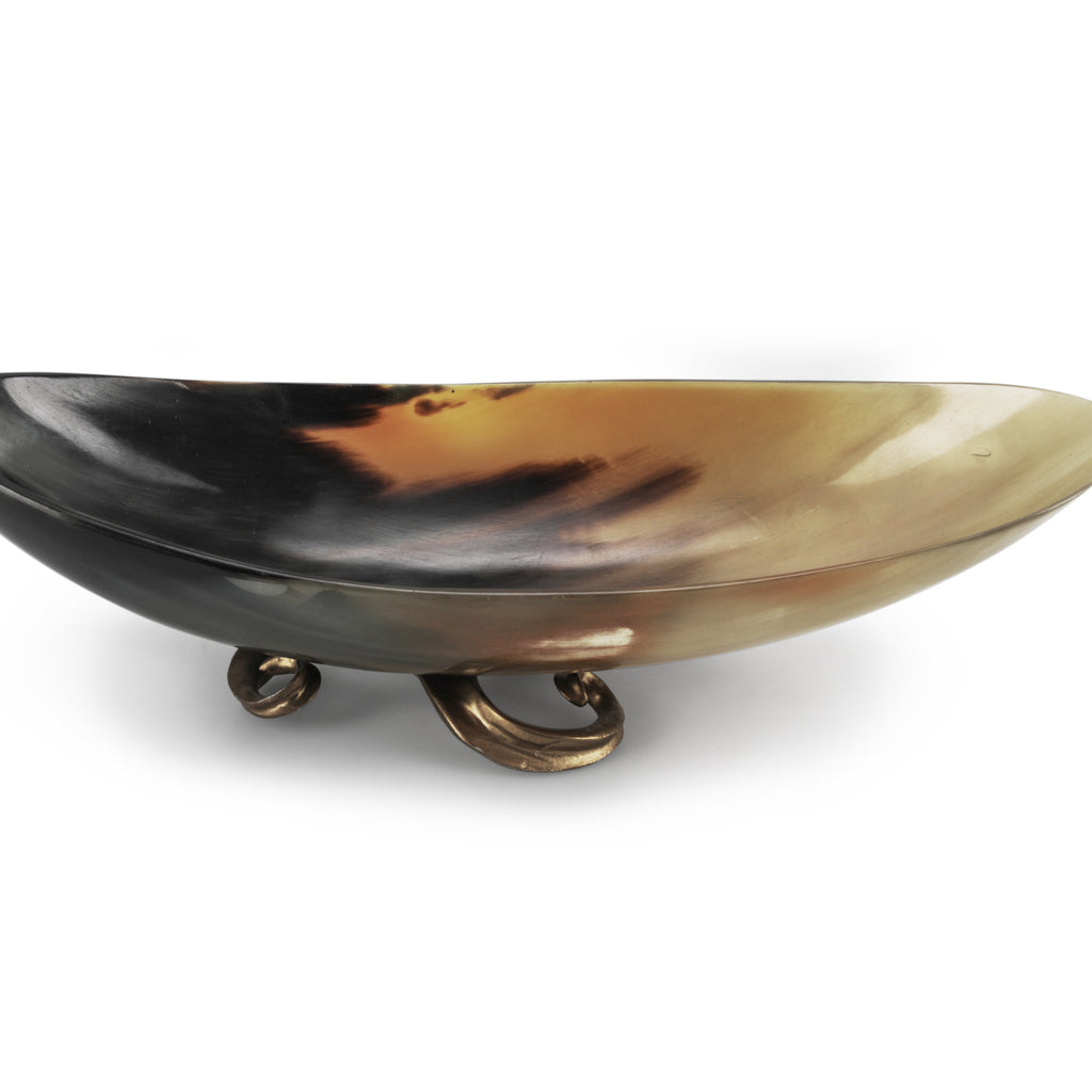 Amber / Black Decorative Dish (A+D)